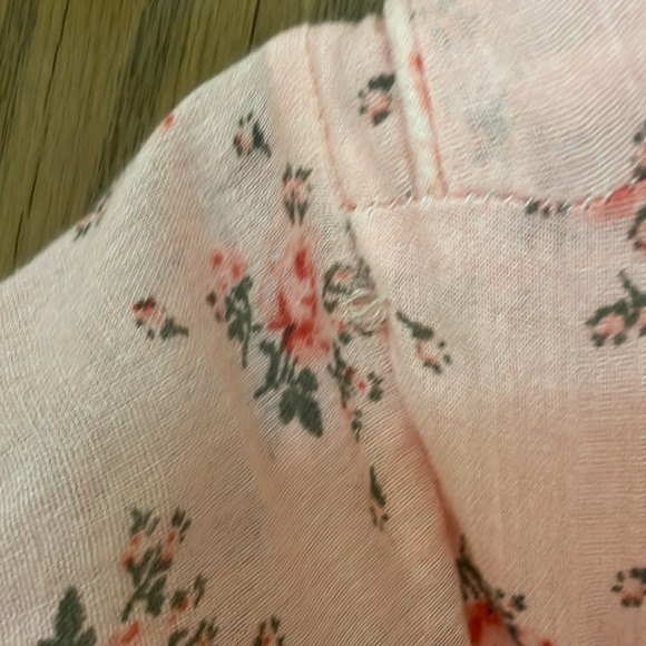 NORDSTROM NWOT Girls Size 8 Floral Print Pink Cotton Lined Dress - Picture 10 of 10